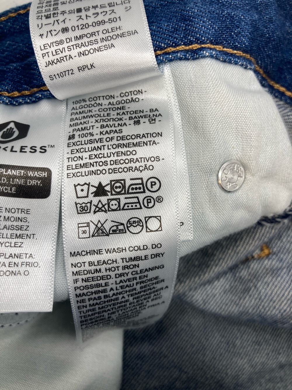 Levi's Premium Baggy Dad Wide Leg Jeans Medium Dark Wash S645 - Picture 6 of 12